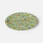 Guinese varkens in het groen papieren bordje (Gekanteld)