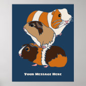 Guinese Varkenshouding Aangepast Poster (Voorkant)