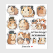 Guinese Varkensplaat van de Wiek, Stickers van de  (Vel)