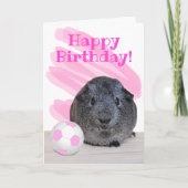 Guinese varkensroze witte Voetbal Kaart (Voorkant)