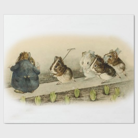"Guinese varkenstuin" door Beatrix Potter Cadeaupapier (Vlak)