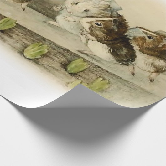 "Guinese varkenstuin" door Beatrix Potter Cadeaupapier (Hoek)