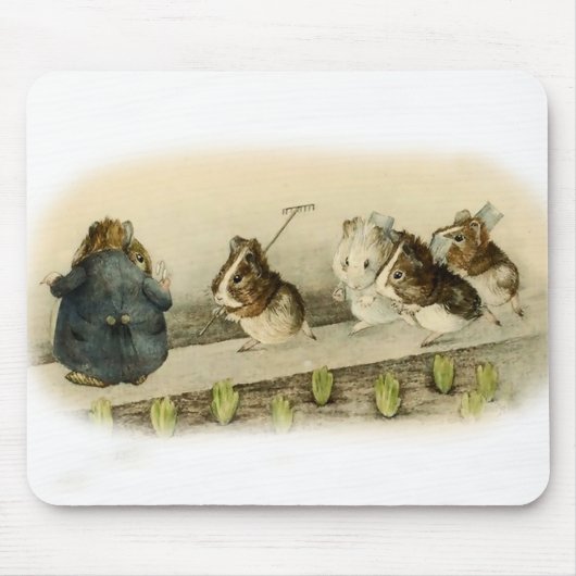 "Guinese varkenstuin" door Beatrix Potter Muismat (Voorkant)