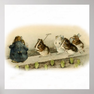 "Guinese varkenstuin" door Beatrix Potter Poster