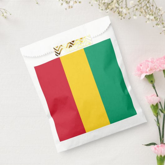 Guinese vlag bedankzakje (Gezegeld)