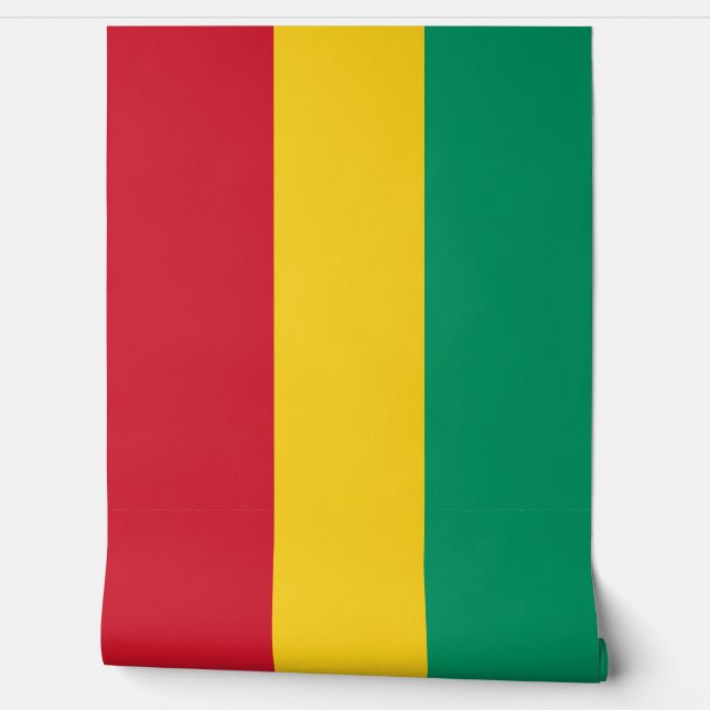 Guinese vlag behang (Afrollen)