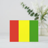 Guinese vlag briefkaart (Staand voorkant)