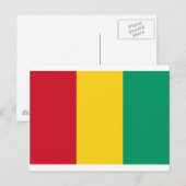 Guinese vlag briefkaart (Voorkant / Achterkant)