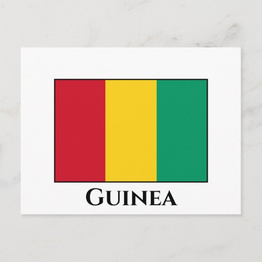 Guinese vlag briefkaart (Voorkant)