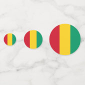 Guinese vlag confetti (Achterkanten)