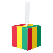 Guinese vlag decoratie (Voorkant hoekig)