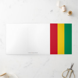 Guinese vlag drieluik kaart