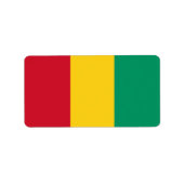 Guinese vlag etiket (Voorkant)