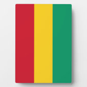 Guinese vlag fotoplaat (voorkant)