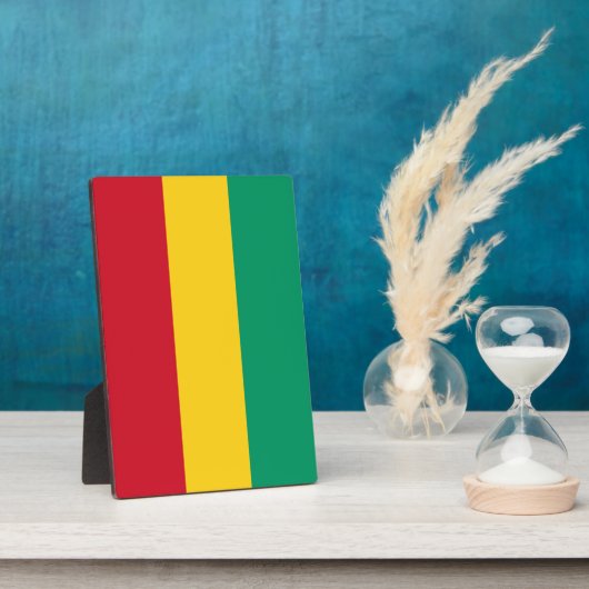 Guinese vlag fotoplaat (Zijkant)