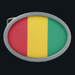 Guinese vlag gesp<br><div class="desc">Patriottische vlag van Guinee.</div>