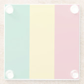 Guinese vlag glazen onderzetter (Achterkant)