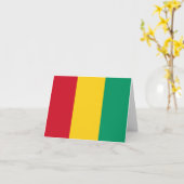 Guinese vlag kaart (Gele Bloem)