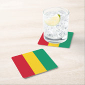 Guinese vlag kartonnen onderzetters (Insitu)
