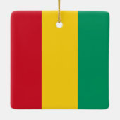 Guinese vlag keramisch ornament (Achterkant)