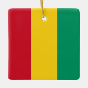 Guinese vlag keramisch ornament