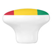 Guinese vlag keramische knop (Zijkant)