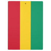 Guinese vlag klembord (Achterkant)