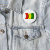 Guinese Vlag Knop Ronde Button 5,7 Cm (In situ)