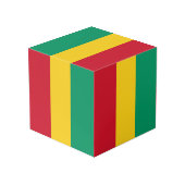 Guinese vlag kubus (Achter hoekig)