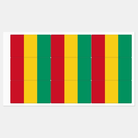 Guinese vlag labels (Vel)