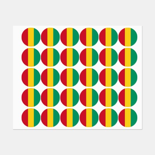 Guinese vlag labels (Vel)