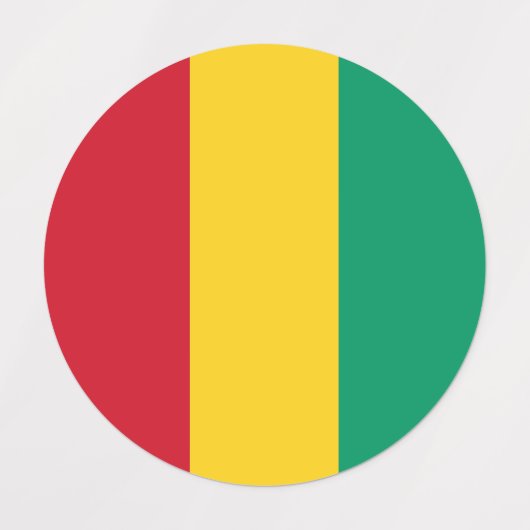 Guinese vlag labels (Design 1)
