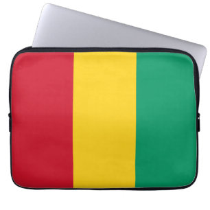 Guinese vlag laptop sleeve