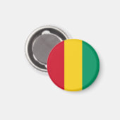 Guinese vlag magneet (Voorkant / Achterkant)