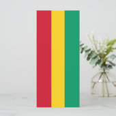 Guinese vlag menu (Staand voorkant)