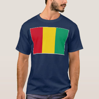 Guinese vlag met  Guinese nationale kleuren T-shirt