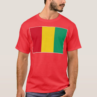 Guinese vlag met  Guinese nationale kleuren T-shirt