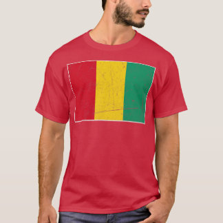 Guinese vlag met  Guinese nationale kleuren T-shirt