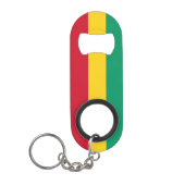 Guinese vlag mini flessenopener (Voorkant)