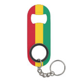 Guinese vlag mini flessenopener (Achterkant)