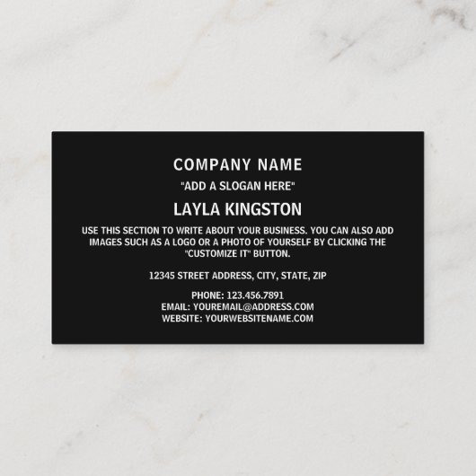 Guinese Vlag & Nationale Zegel, Vlag van Guinee Visitekaartje (Achterkant)