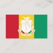 Guinese Vlag & Nationale Zegel, Vlag van Guinee Visitekaartje (Voorkant)