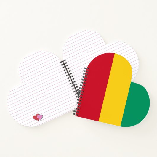 Guinese vlag notitieboek (Binnen)