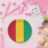 Guinese vlag papieren bordje (Feest)