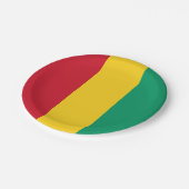 Guinese vlag papieren bordje (Gekanteld)