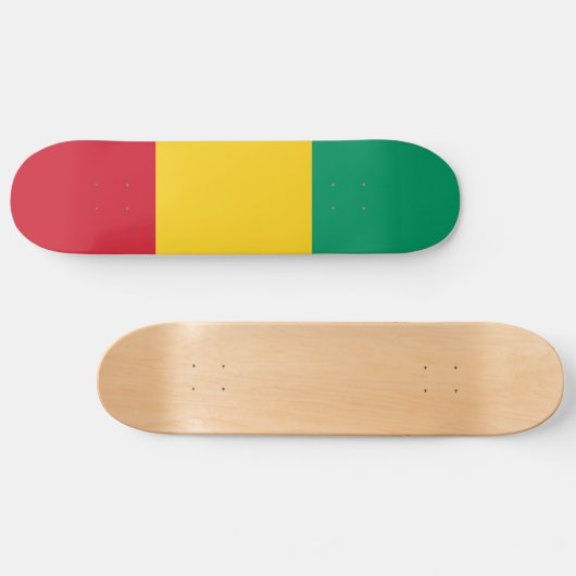 Guinese vlag persoonlijk skateboard (Horizontaal)