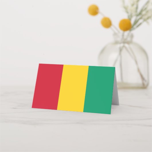 Guinese vlag plaatskaartje (Voorkant)