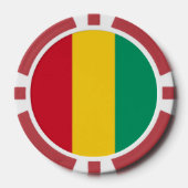 Guinese vlag poker chips (Voorkant)