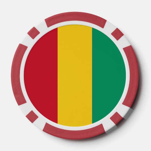Guinese vlag poker chips (Achterkant)