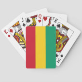 Guinese vlag pokerkaarten (Achterkant)